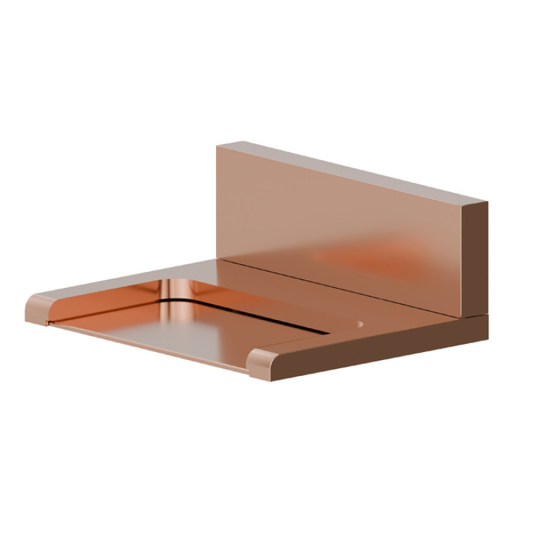 Newform Waterfalls Излив водопадный  настенного монтажа из латуни, цвет: PVD copper bronze