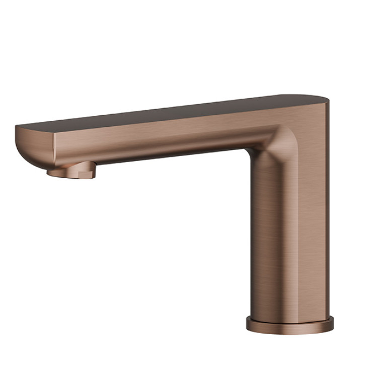 Newform Haka Излив для ванны с монтажом на борт ванн, цвет: PVD brushed copper bronze
