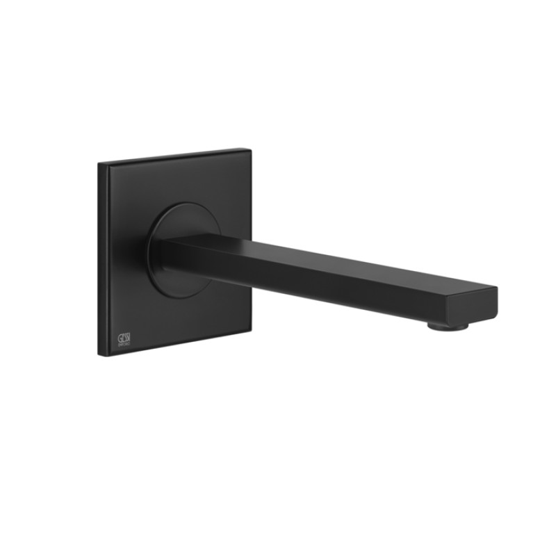 Gessi Emporio Via manzoni Настенный излив длинный, комбинируемый с удаленным управлением, цвет: Black XL