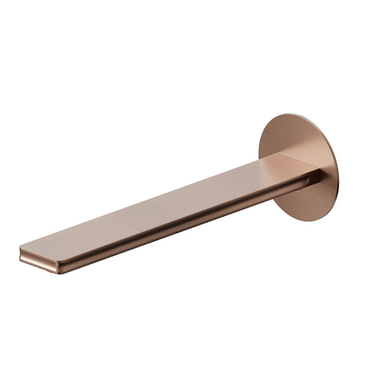 Newform Ionika bagno Излив для встройки в стену для раковины 1/2L=230мм , цвет: PVD brushed copper bronze