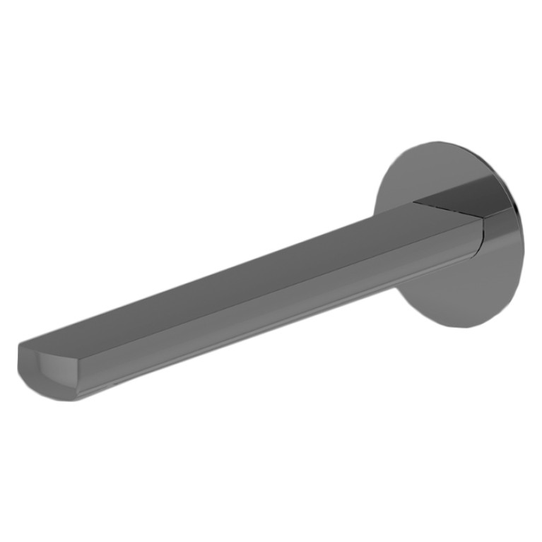 Newform Haka Излив для раковины из стены, длина 229 мм, с подключением на 1/2&rdquo;, цвет: PVD brushed gun metal