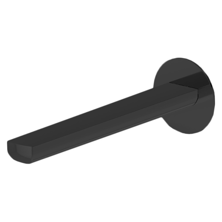Newform Haka Излив для раковины из стены, длина 229 мм, с подключением на 1/2&rdquo;, цвет: черный матовый