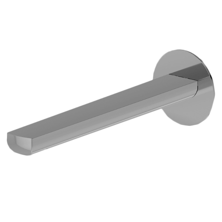 Newform Haka Излив для раковины из стены, длина 229 мм, с подключением на 1/2&rdquo;, цвет: PVD brushed stainless steel