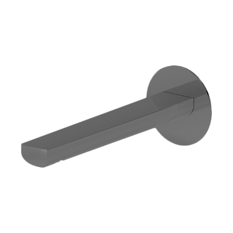 Newform Haka Излив для раковины из стены, длина 189 мм, с подключением на 1/2&rdquo;, цвет: PVD brushed gun metal