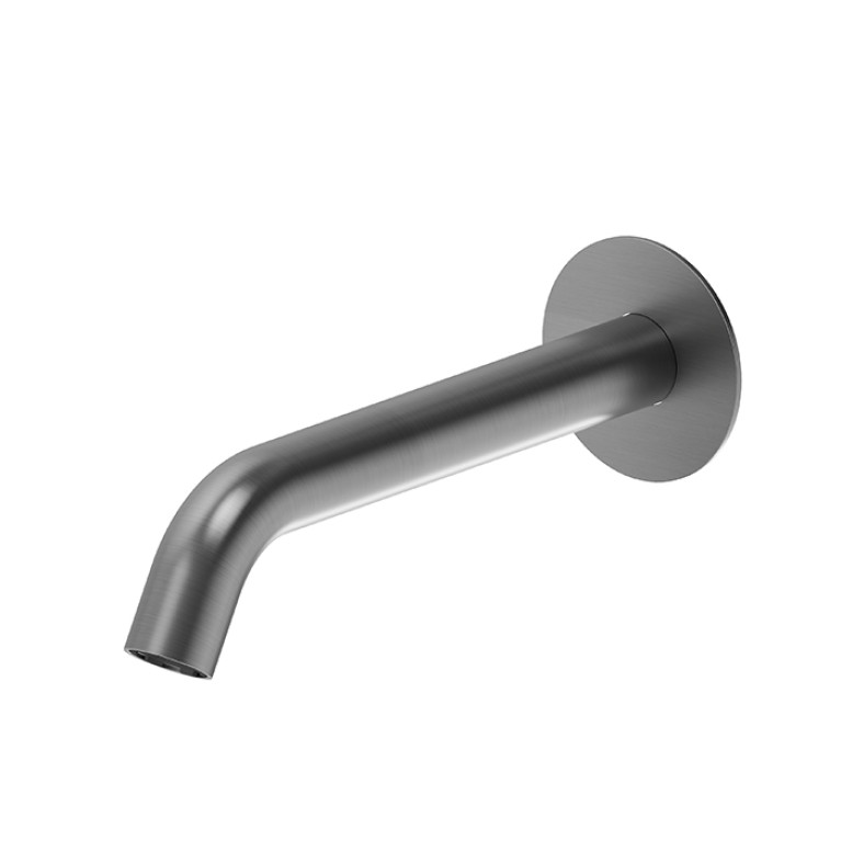 Newform X-Steel 316 Излив для ванны настенный, 226 мм., цвет: PVD Brushed gun metal