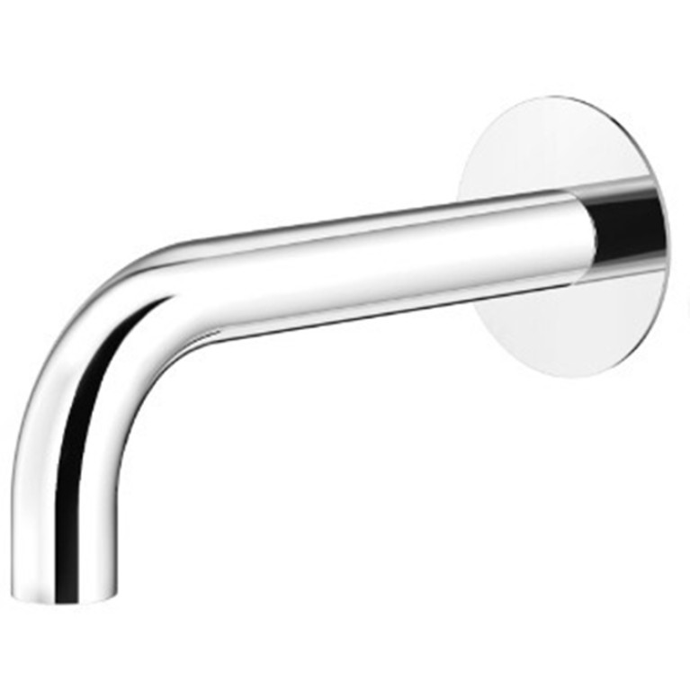 Plumberia Selection IXO Излив д.ванны встраив. d.24, длина 250 мм, подкл. 1/2' с латунной накладкой d.70, хром