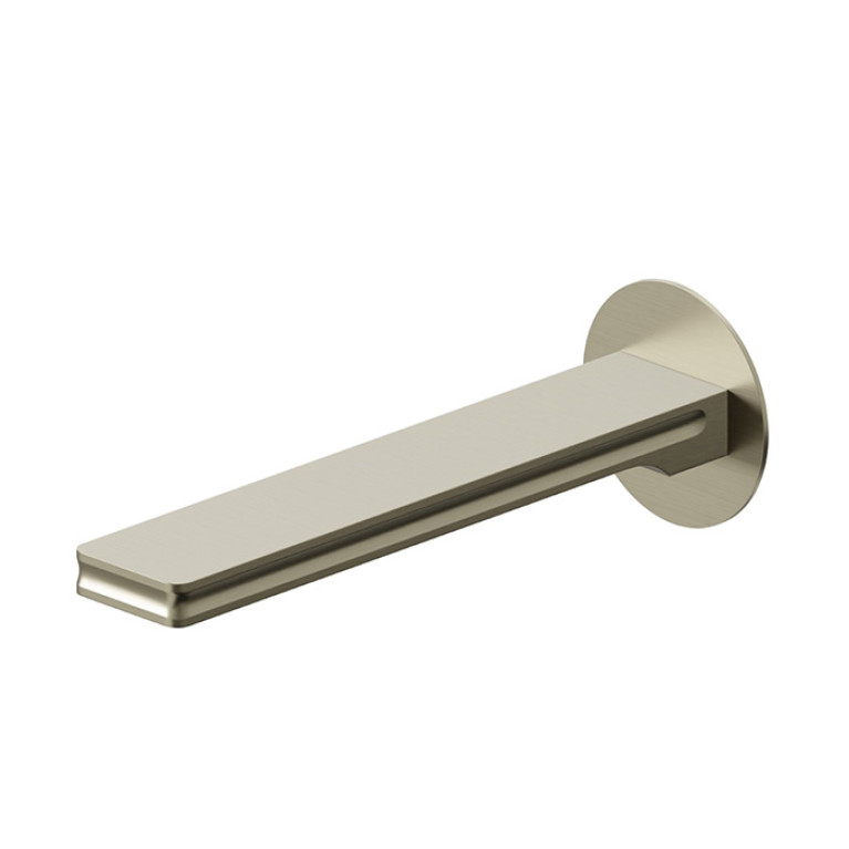 Newform Ionika bagno Настенный излив для ванны 1/2 , цвет: PVD brushed pale gold