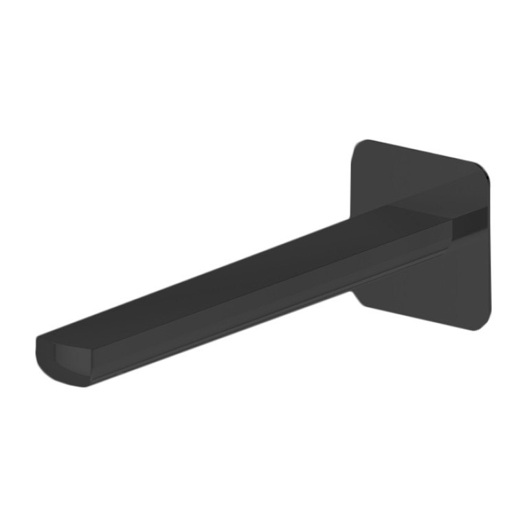 Newform Haka Излив для раковины из стены, длина 229 мм, с подключением на 1/2&rdquo;, цвет: черный матовый