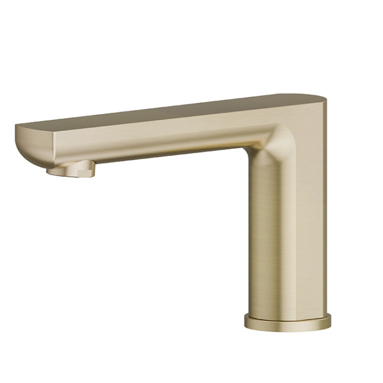 Newform Haka Излив для ванны с монтажом на борт ванн, цвет: PVD brushed gold