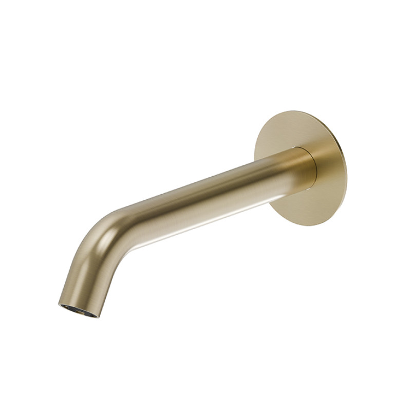 Newform X-Steel 316 Излив для ванны, настенный, L=226 мм, G3/4 , цвет: PVD Brushed pale gold
