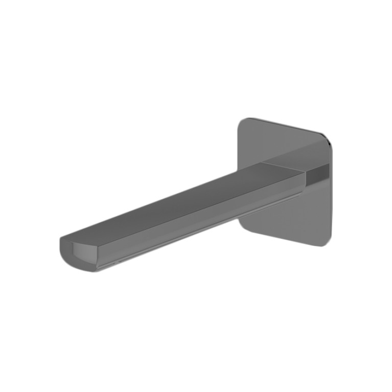 Newform Haka Излив для раковины из стены, длина 189 мм, с подключением на 1/2&rdquo;, цвет: PVD brushed gun metal