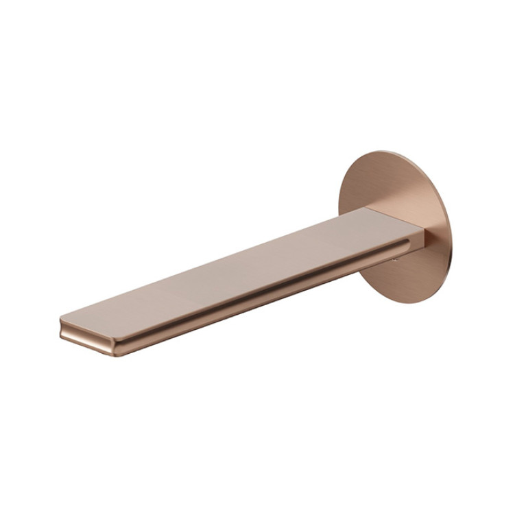 Newform Ionika bagno Излив для встройки в стену для раковины 1/2L=190мм , цвет: PVD brushed copper bronze