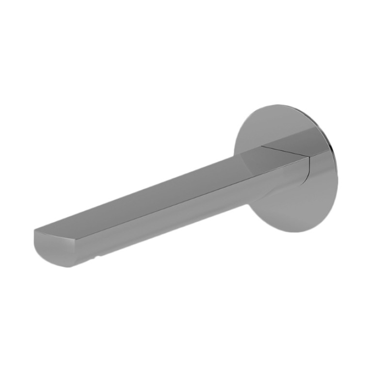 Newform Haka Излив для раковины из стены, длина 189 мм, с подключением на 1/2&rdquo;, цвет: PVD brushed stainless steel