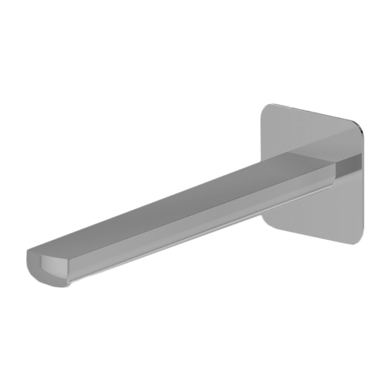 Newform Haka Излив для раковины из стены, длина 229 мм, с подключением на 1/2&rdquo;, цвет: PVD brushed stainless steel