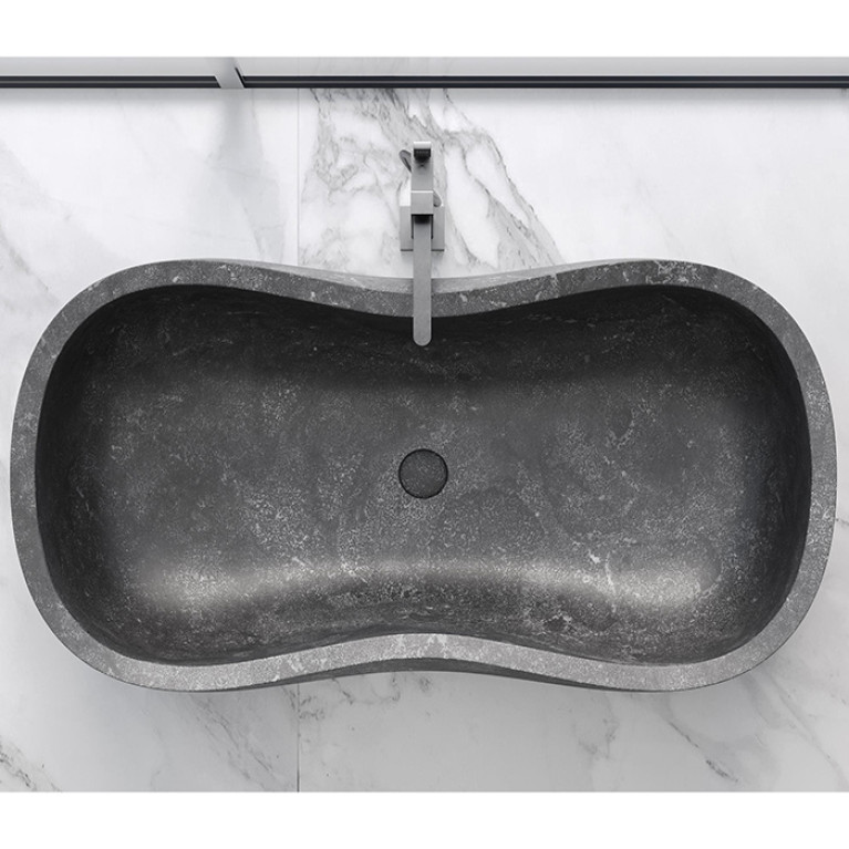 DEA DESIGN Marble Ванна Milano из мрамора отдельностоящая 1700х912хh525 мм , цвет Stone D Avola