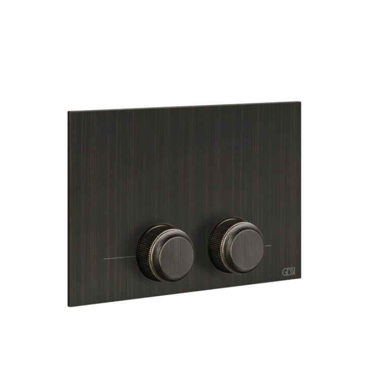 GESSI VENTI20 Клавиша смыва для унитаза двойная, для инсталляций TECE, цвет Aged Bronze