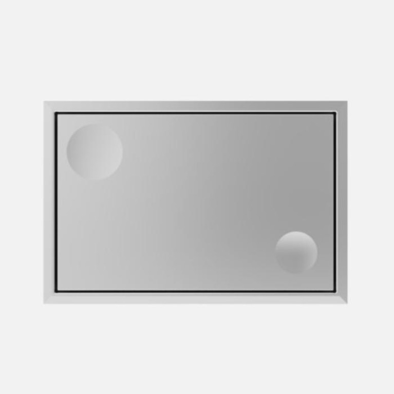 SANIT Панель управления SWING, рамка цвет хром/клавиша цвет хром