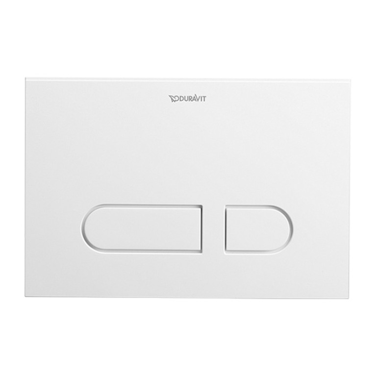Duravit DuraSystem А1 Клавиша смыва для унитаза, 217х146,3 мм, двойной смыв,(скл монт рама, принадлежности, рычажки) фронтальная пластина, цвет: белый