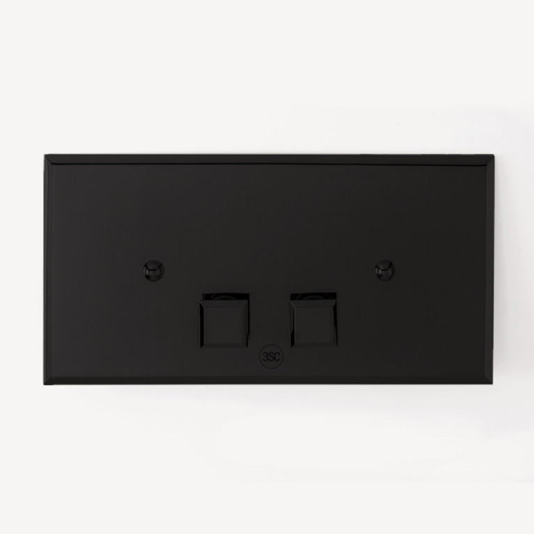 3SC SQUARE Plaque Клавиша смыва для бачков Geberit UP320/720, 33*2,5*h17, материал: латунь, цвет: чёрный матовый (Спеццена с нашего  склада!)