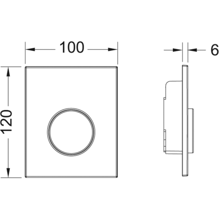 TECEloop Urinal, пластик, белая.
