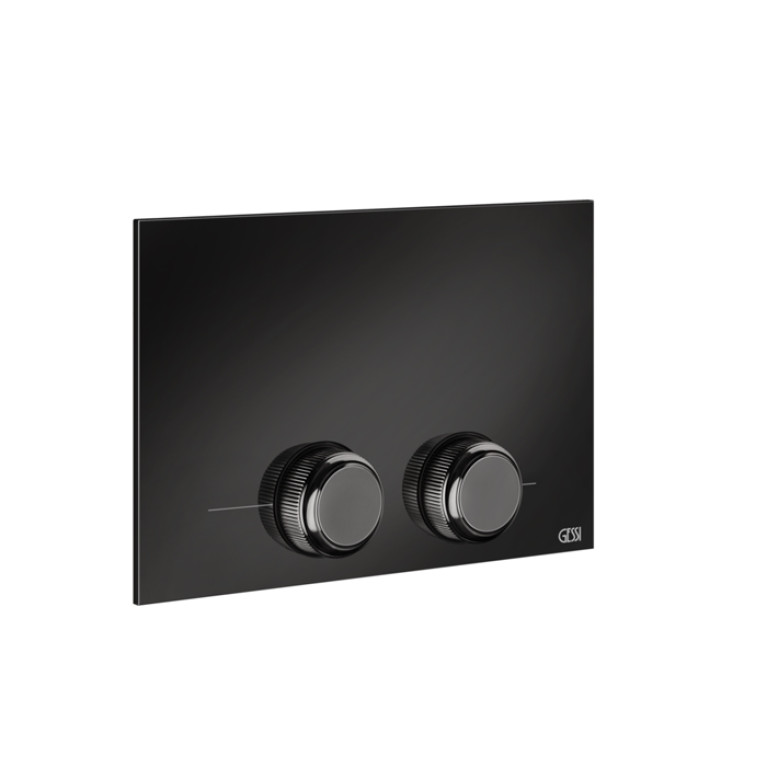 GESSI VENTI20 Клавиша смыва для унитаза двойная, для инсталляций TECE, цвет Black Metal PVD