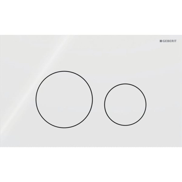 Geberit Sigma40 Клавиша для двойного смыва, круглая: Белый