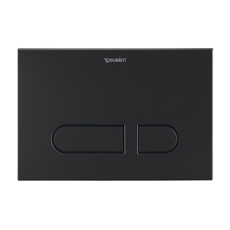 Duravit DuraSystem А1 Клавиша смыва для унитаза, 217х146,3 мм, двойной смыв,(скл монт рама, прин., рычажки) фронт. пластина, цвет: черный матовый