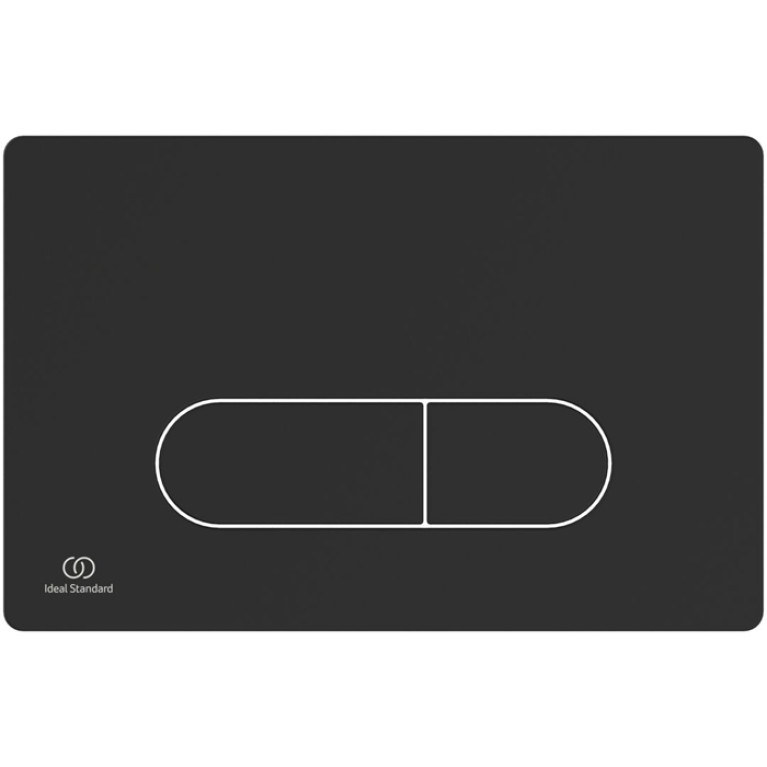 Ideal Standard Oleas M1 Механическая панель смыва, двойной смыв, покрытие soft touch цвет: черный матовый