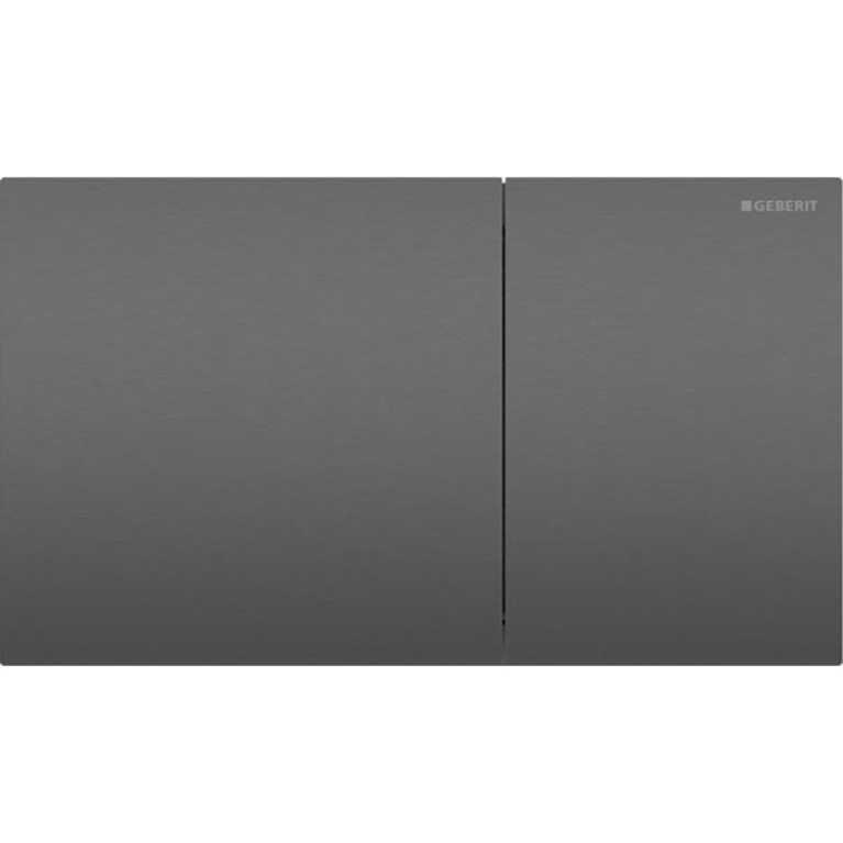 Geberit Sigma70 Клавиша для двойного смыва, квадратная: черный хром / Матированный, легкоочищ. покр., B=25см