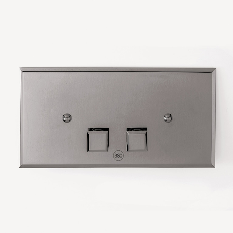 3SC SQUARE pLAQUE Клавиша смыва для бачков Geberit UP320/720, 33*2,5*h17, материал: латунь, цвет: хром (Спеццена с нашего  склада!)