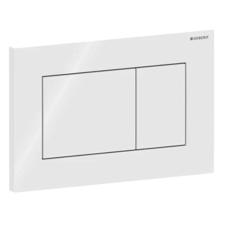 Geberit Sigma01 Клавиша для двойного смыва, квадратная: Матовый хром, легкоочищ. покр.