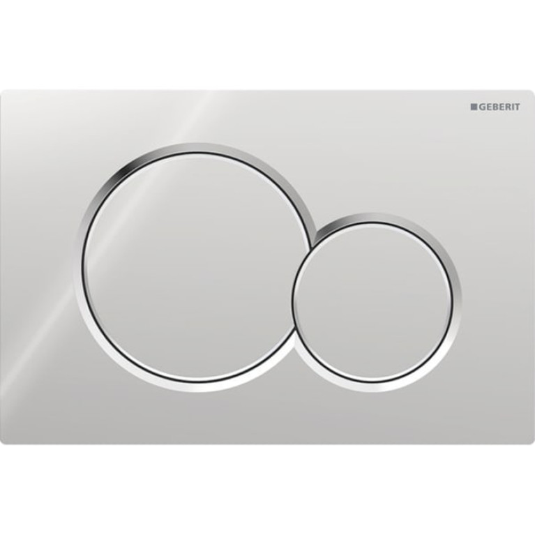 Geberit Sigma01 Клавиша для двойного смыва, круглая: Глянцевый хром (замена 115.770.GM.5)