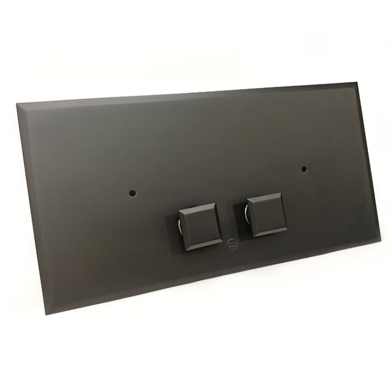 3SC SQUARE Plaque Клавиша смыва для бачков Geberit UP320/720, 33*2,5*h17, материал: латунь, цвет: чёрный матовый (Спеццена с нашего  склада!)
