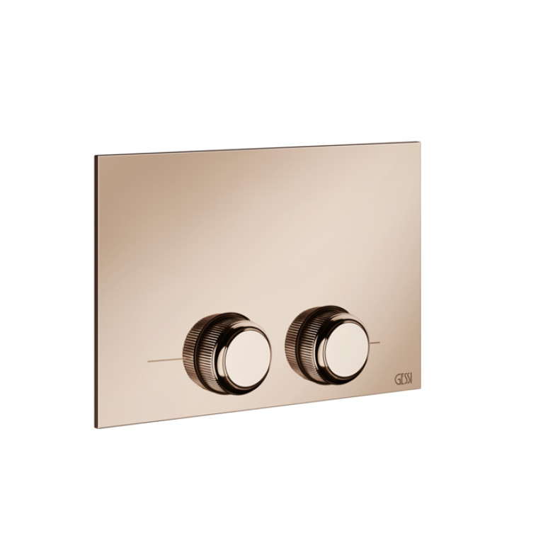 GESSI VENTI20 Клавиша смыва для унитаза двойная, для инсталляций TECE, цвет Copper PVD