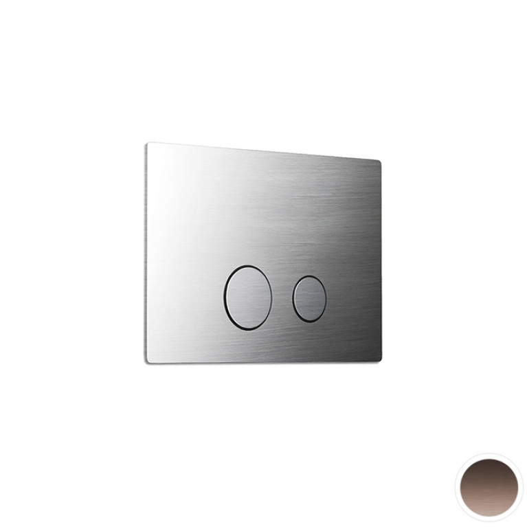 Newform X-Steel 316 Смывная панель для туалета, совместимая со скрытыми бачками GEBERIT SIGMA 8 и SIGMA 12, цвет:  PVD brushed copper bronze