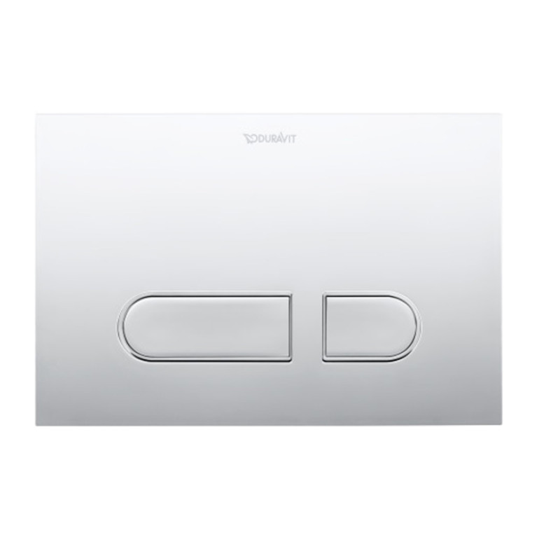 Duravit DuraSystem А1 Клавиша смыва для унитаза, 217х146,3 мм, двойной смыв цвет: хром (Спец.цена из наличия)
