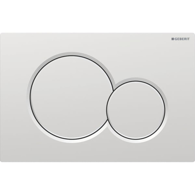 Geberit Sigma01 Клавиша для двойного смыва, круглая: Матовый хром, легкоочищ. покр. (замена 115.770.46.5)