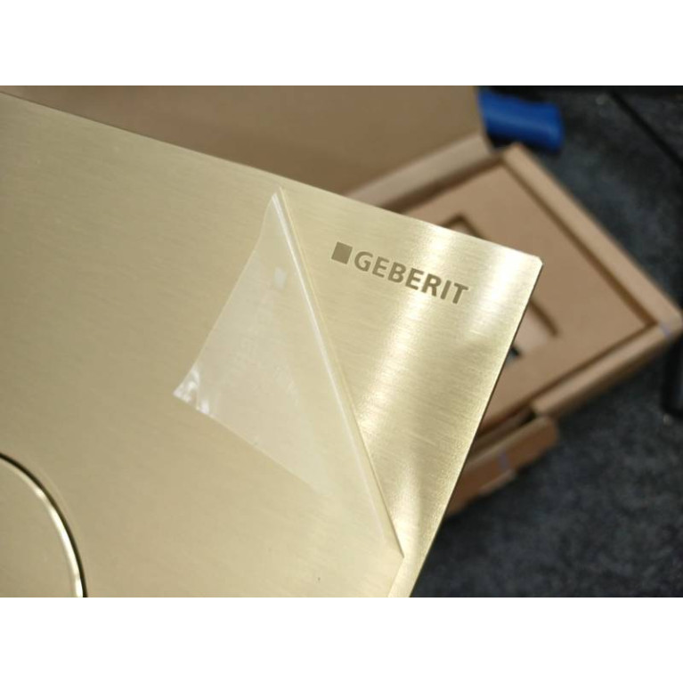 Geberit Sigma40 Клавиша для двойного смыва, круглая: Латунь / Матированный, легкоочищ. покр.