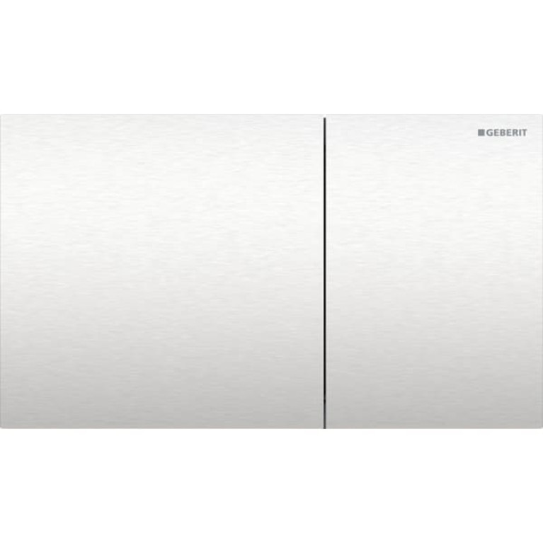 Geberit Sigma70 Клавиша для двойного смыва, квадратная: Матированный, легкоочищ. покр., B=25см (замена 115.620.FW.1, 115.625.FW.1)