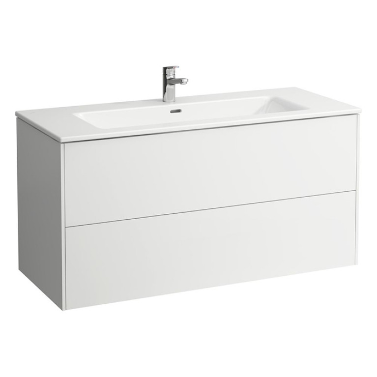 Laufen Pro S Комплект, раковина и база 1200x500x610 мм, с 2 ящиками с мех. push-and-pull, белый глянц.