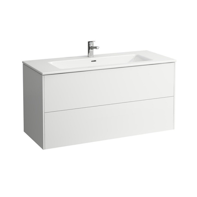 Laufen Pro S Комплект, раковина и база 1200x500x610 мм, с 2 ящиками с мех. push-and-pull, белый матовый