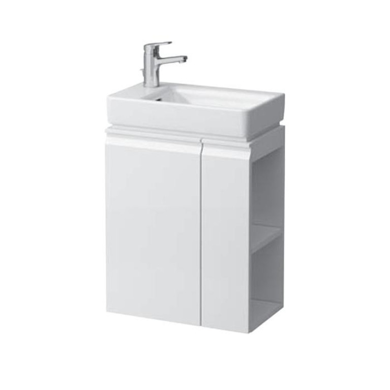 Laufen Pro S База под раковину, 480х280х690 мм, компактная асимметричная раковина левая, включая сифон и комплект для монтажа, белый матовый