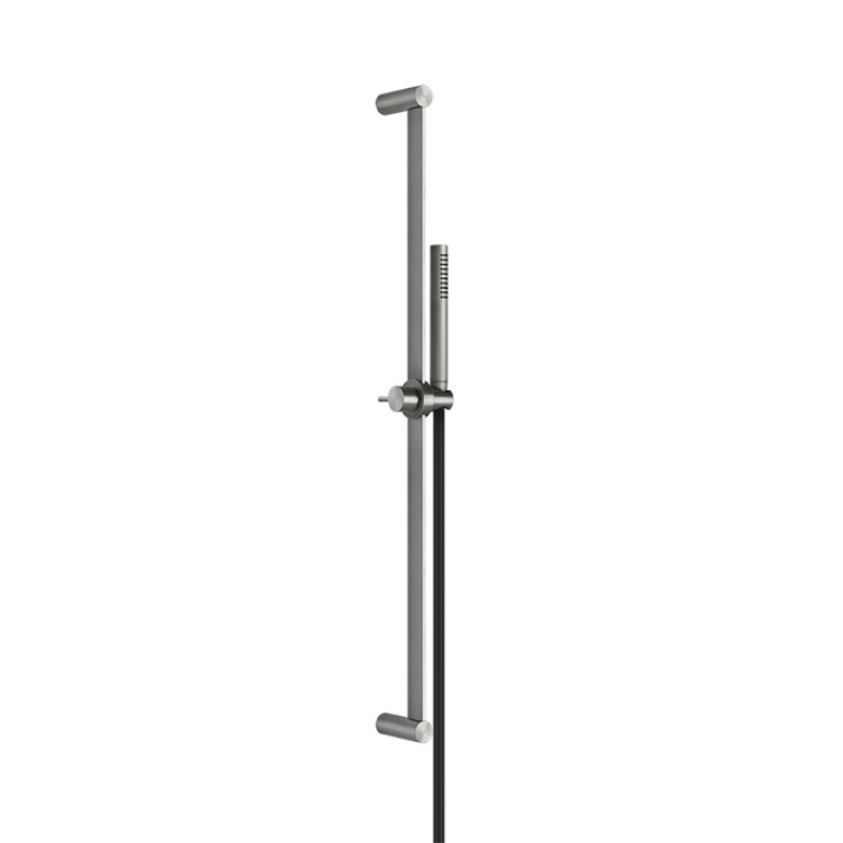 GESSI 316 Штанга в комплекте с душевой лейкой с легкой очисткой, шланг 1,50 м, цвет: steel brushed