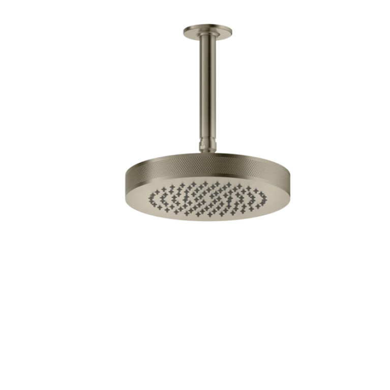 GESSI INCISO Потолочная душевая головка шарнирная на 1/2,&Oslash;218 мм, цвет: finox