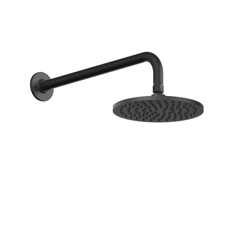 GESSI INCISO Душевая головка настенная, шарнирная на 1/2&rdquo;,  &Oslash;200мм, цвет: nero XL