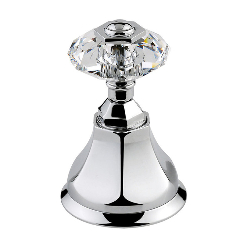 Nicolazzi Teide Вентиль запорный 1/2&rdquo;, ручки Crystal handle, цвет: хром