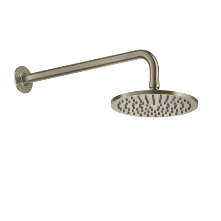 GESSI INCISO Душевая головка настенная, шарнирная на 1/2&rdquo;,  &Oslash;200мм, цвет: Finox Brushed Nickel