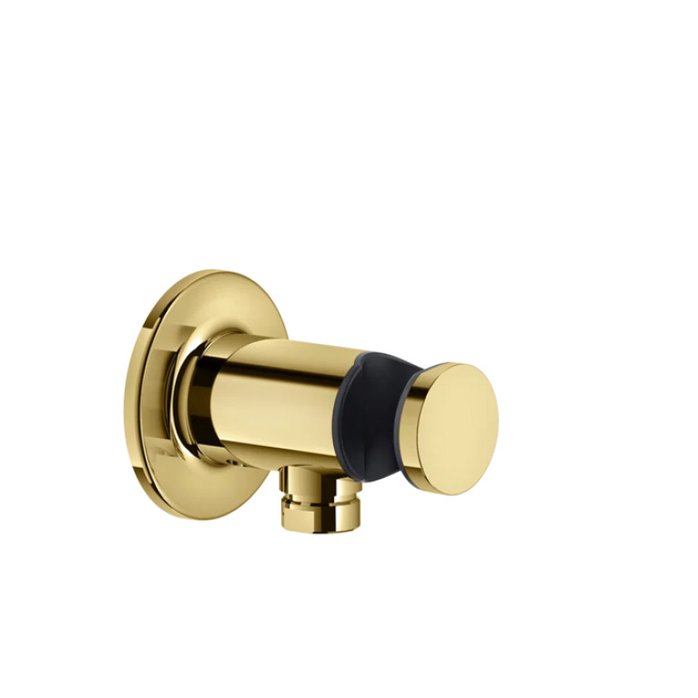 GESSI INCISO Вывод воды с держателем для душевой лейки на 1/2, цвет: золото