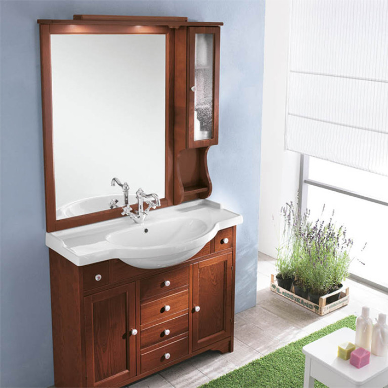 EBAN CERAMICA Decoro Fiore, ручка-кнопка для мебели с рисунком цветы, цвет: белый-керамика