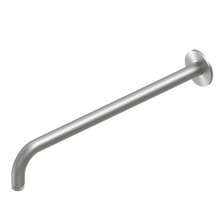 QuadroDesign   Держатель верхнего душа из стены 400 мм, цвет brushed stainless steel